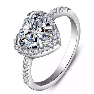 NEW ARRIVAL! Heart Sterling Silver 925 with CZ